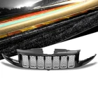Black Honeycomb Mesh/Chrome Ring Front Grille For 14-16 Grand Cherokee 5.7L/6.4L