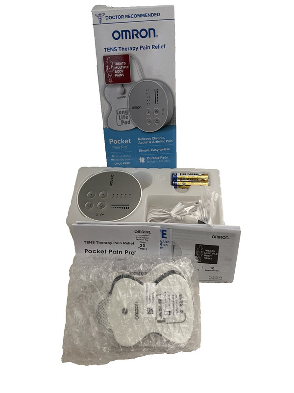 Omron TENS Therapy Pocket Pain Pro PM400 And Long Life Pads For Arthritic Pain