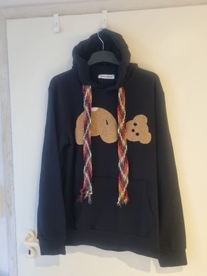 Palm Angels Kill The Bear Schwarzes Sweatshirt mit Bärenaufnäher