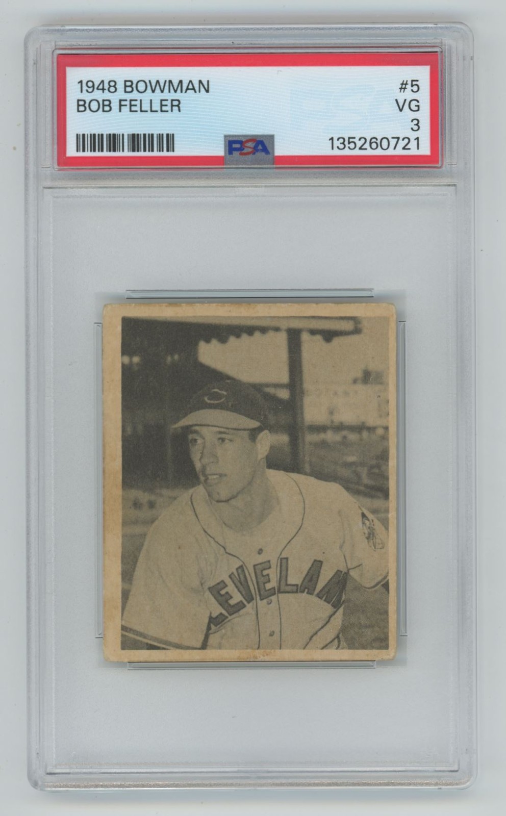 Bob Feller 1948 Bowman RC PSA 3 #5 Cleveland Indians