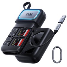 F15 2-in-1 High-Speed SD/Micro SD Card Reader Adapter(UHS-II Supported),Holde...