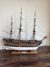 HMS Victory Wooden Model Ship Nelson Trafalgar Maritime Collectors Display