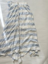 altar d state maxi skirt blue white stripes lined size M beach vacation