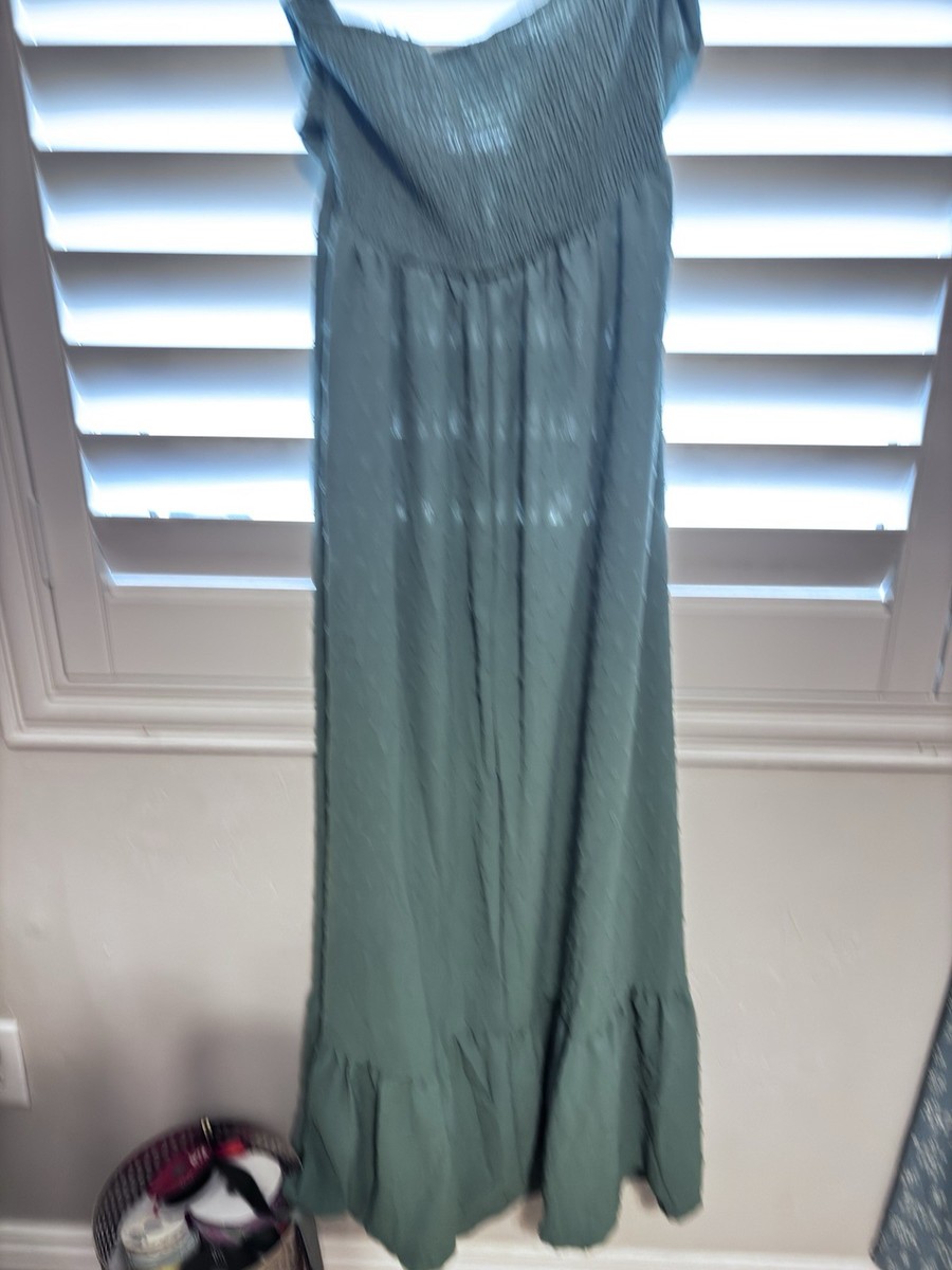 Love Tree Blue Floral Sleeveless Cut-Out Jumpsuit Tie Closure Size