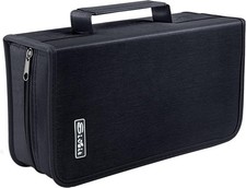 DVD Case, 128 Capacity CD/DVD Case Wallet Binder Storage Holder Booklet for Car