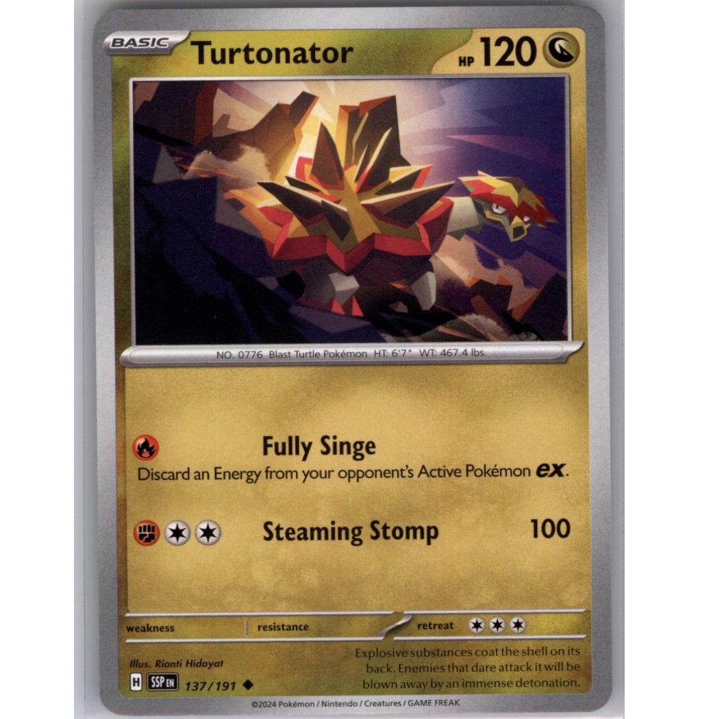 Turtonator Normal Uncommon SV08: Surging Sparks 137/191 NM
