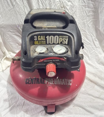 Central Pneumatic 95275  3 Gallon Oilless  Air Compressor 100 PSI