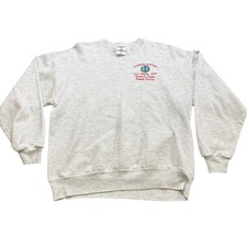 Vintage 1998 BNSF Railway Glendive Montana Sweatshirt Mens Large Jerzees Gray