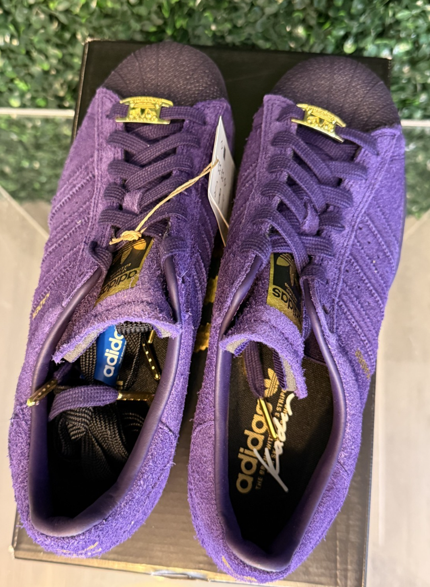 Size 9 - Kader Sylla x adidas Superstar ADV Dark Purple for sale