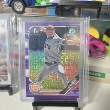 2019 Bowman Chrome Prospects Logan Webb #BCP-79 Purple Refractor /250 (RC)