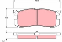 TRW Bremsbelagsatz, Scheibenbremse Hinterachse U.A. FüR Ford Usa, Mazda