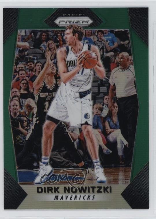 2017-18 Panini Prizm Green Prizm Dirk Nowitzki #91 HOF 0l8d