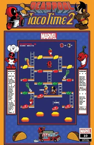 DEADPOOL #10 MATTHEW WAITE'S TACO TIME 8-BIT EXCLUSIVE WOLVERINE 1