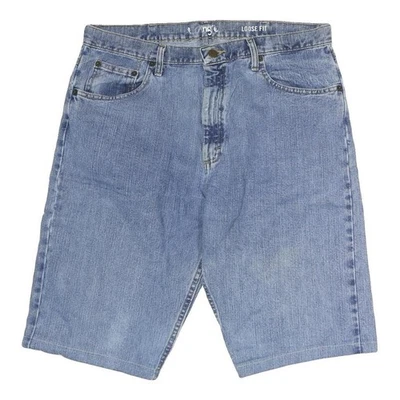 Shorts En Jean Bleu Pour Femmes WRANGLER XL W38 Coupe Lâche En Coton Décontracté - Photo 1/4