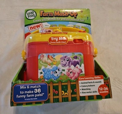 Leap Frog Farm Mash-Up Animal Learning Toy Match Talking Bucket ~ Brand NEW 