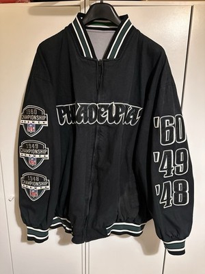 Vintage Philadelphia Eagles Wendejacke College-Stil Championship Games