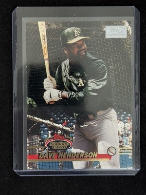 1993 Stadium Club #349 Dave Henderson First Day Production