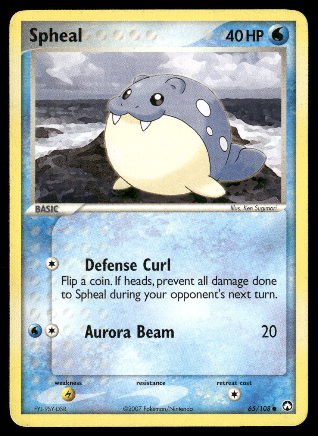 Spheal 65/108 Common Power Keepers Pokemon LP