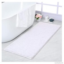 Bath Rug 20x30 Inch Chenille Non-Slip Absorbent Machine Washable Mat For Tub