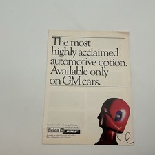 Vintage 1980’s General Motors Delco Bose Sound Systems Brochure