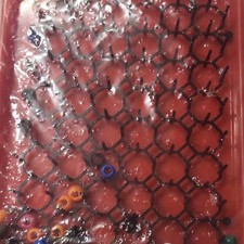 Multicolor Plastic Pony Beads 6mm Round Opaque Large Hole 3mm Center-Drilled