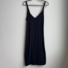 Cosabella Amore Women  s Classic Black Nightie Chemise Mini Cami Slip Dress Large