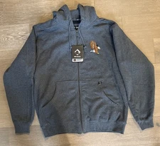 DRI DUCK Heavyweight Power Fleece Jacket Thermal Lining Gray With Eagle NWT