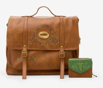NWT Her Universe The Lord Of The Rings Leaf Of Lórien Wallet AND Messenger BAG