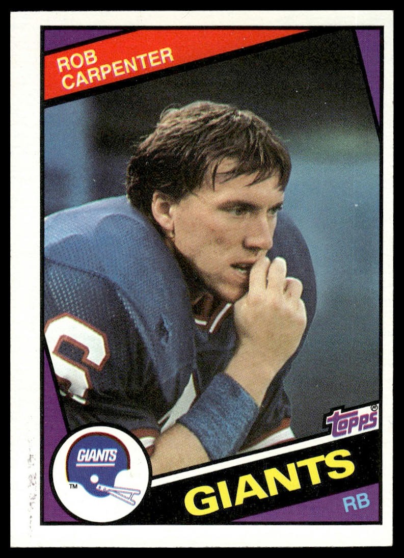 1984 Topps #313 Rob Carpenter New York Giants NM+