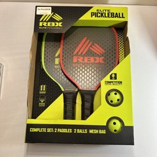 RBX Elite Pickleball Set NIB Competition Level Qty 2 Paddles 2 Balls Mesh Bag