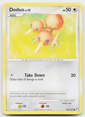 Doduo 102/147 Common Supreme Victors Pokemon Near Mint