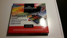 BOX WITH 24 PCS SOFT PASTELS FOR SCRAPBOOKING ETC NEW