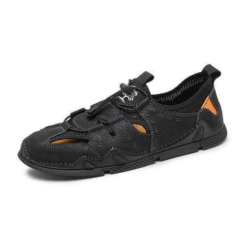 Herren Sandalen Sommer Strandschuhe Sneaker Freizeitschuhe Aus Echtem Leder - Bild 13 von 21
