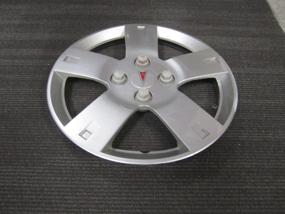 Una (1) cubierta de rueda plateada onda Pontiac G3 2006-2010 14" OEM 96653137 5029 Foto 2 de 4