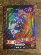 2021 Panini Prizm Draft Picks Kyle Pitts Crusade Purple Wave RC #167 Falcons