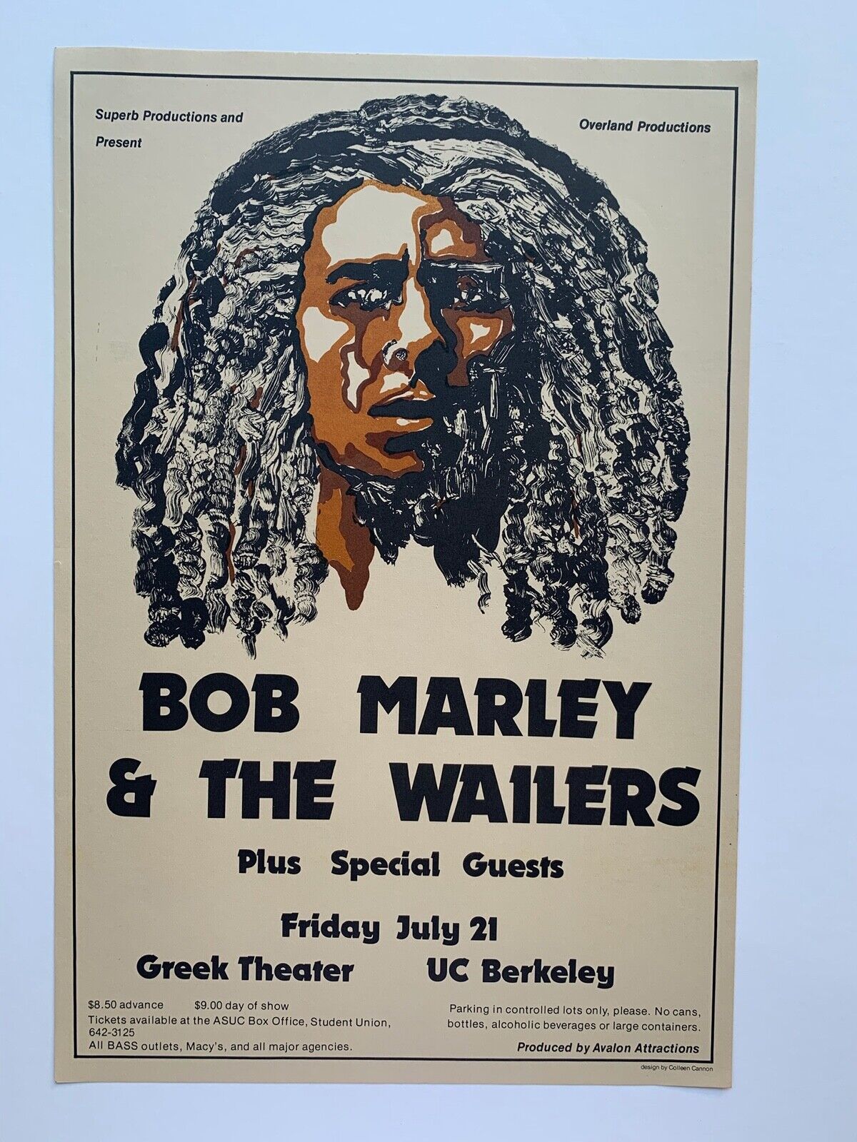 Bob Marley Max 81% OFF And The Super special price Original Wailers Concert Poster