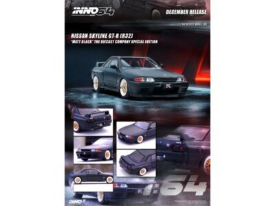 NISSAN Skyline GT-R (R32) - Limited 1999 pc - black dull - Inno 1