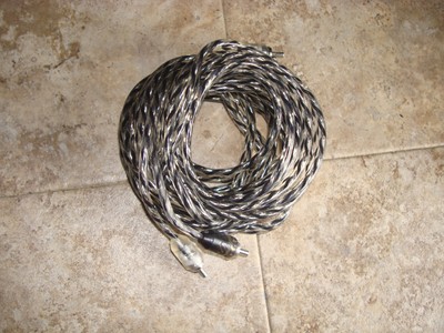 Scosche A25C4SD 25ft Twisted Pair Low Noise Design OFC Pure Copper Audio Cable