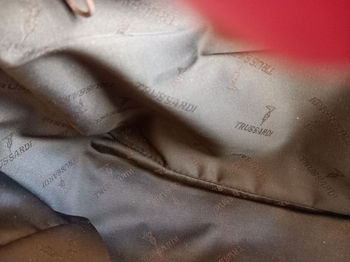 BORSA TRUSSARDI IN PELLE MARRONE VINTAGE PERFETTA DOPPIO MANICO LUNGO - Foto 10 di 10