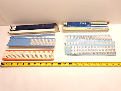 Brady AF-1-33 (2) Boxes of 25 Numbers Wire Marker Cards 1-33,+ Letters Cards A-Z