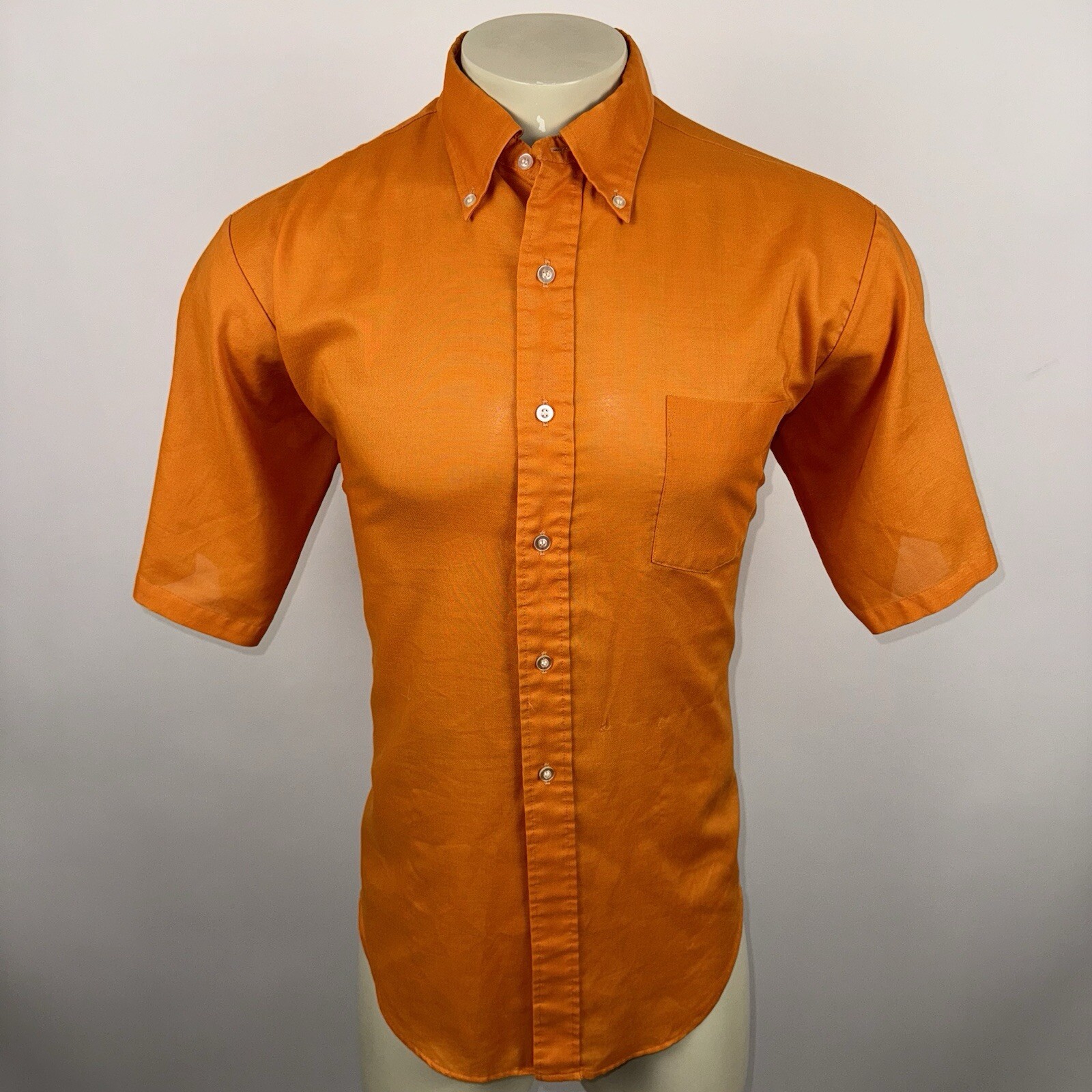 FILA Manhattan Vestito Camicia University Row Atomic Madmen Vintage Anni 60 Arancione Uomo Large