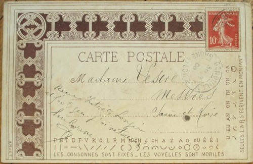 Stenographe Duploye 1908 French Novelty Postcard - Picture 2 of 2