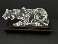 PERFECT BACCARAT TIGER WITH WOOD STAND NO BOX