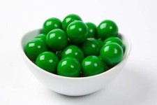 GUMBALLS GREEN 25mm or 1 inch 57 count , 1LB