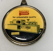Vintage Nissei Injection Molding Machine Factory Industrial Equipment Keychain