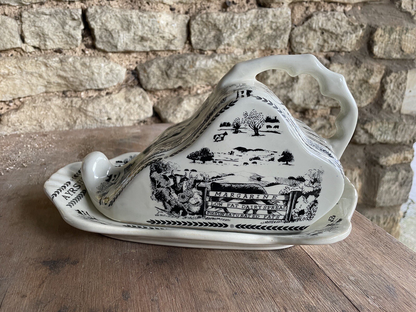 Emma Bridgewater Dairy Range Butter Dish cow farm crock bell keeper
