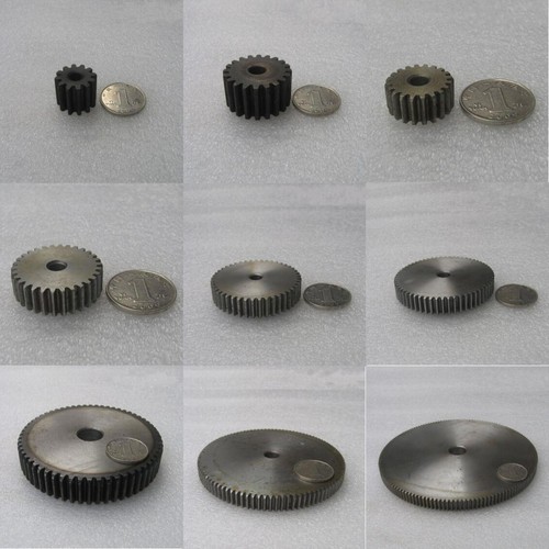 1 Mod 12T-150T Ingranaggio Spur 45# Acciaio Motore Pignone Ingranaggio Spessore 10mm *1pz - Foto 1 di 12