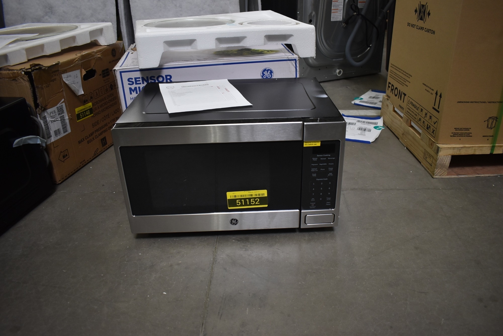 GE JES1657SMSS 22" Stainless Countertop Microwave NOB 51152 HRT eBay