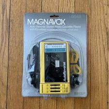 Vintage 1987 MAGNAVOX D6643 AM/FM Stereo Yellow Cassette Player NEW SEALED RARE 