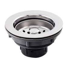 LDR 501 1100 3-1/2-Inch - 4-Inch Stainless Steel Clad Plastic Duo Strainer